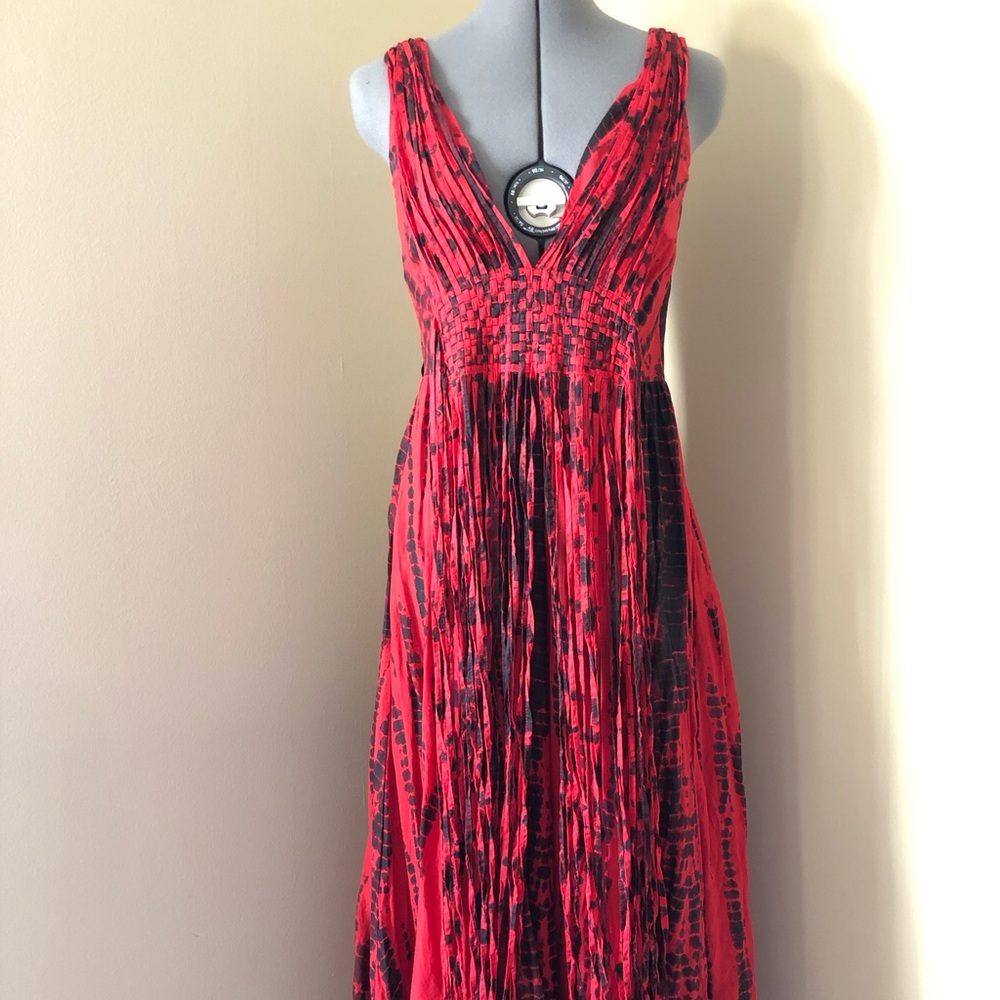 Michael Kors fringe weave maxi dress